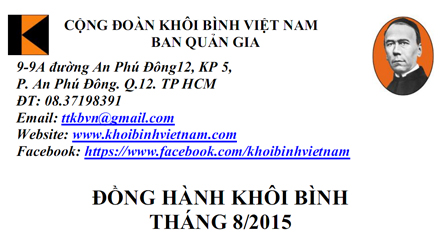 Đồng hành Khôi Bình Việt Nam tháng 8-2015