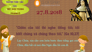 Tông Đồ Cầu Nguyện, Ngày 27.08.2018