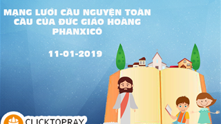 Tông đồ cầu nguyện, ngày 11.01.2019