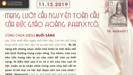 Tông Đồ Cầu Nguyện Ngày 11.12.2019