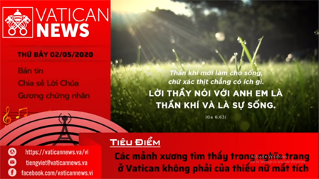 Radio: Vatican News Tiếng Việt thứ Bảy 02.05.2020