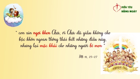 Mến Yêu Hằng Ngày Thứ Tư, 15.07.2020