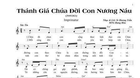 Bài hát: THÁNH GIÁ CHÚA ĐỜI CON NƯƠNG NÁU của Sr Hương Trần - MTG Hưng Hóa