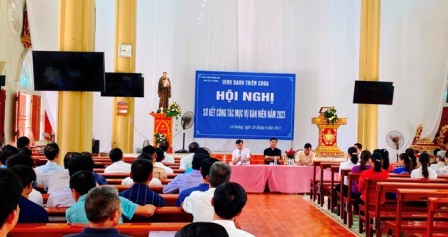 Giáo xứ Lã Hoàng: Hội nghị sơ kết công tác mục vụ bán niên năm 2023