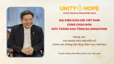 Đại Diện Giáo Hội Việt Nam cùng chào đón Đức Thánh Cha tông du Singapore