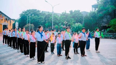 Thiếu nhi Thánh Thể Xứ đoàn Têrêsa Giáo xứ Dị Nậu: Tổng kết trại hè với chủ đề “Về Miền Đất Hứa 1”