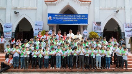 Thánh lễ ra mắt và tuyên hứa Xứ đoàn Thiếu nhi Thánh Thể Tổng Lãnh Thiên Thần Micae - Giáo xứ Yên Phú