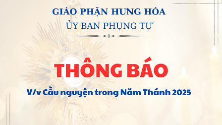 Thông Báo về việc Cầu nguyện trong Năm Thánh 2025