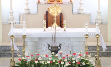 Chuẩn Xứ Minh Xuân Chầu Thánh Thể Thay Mặt Giáo Phận