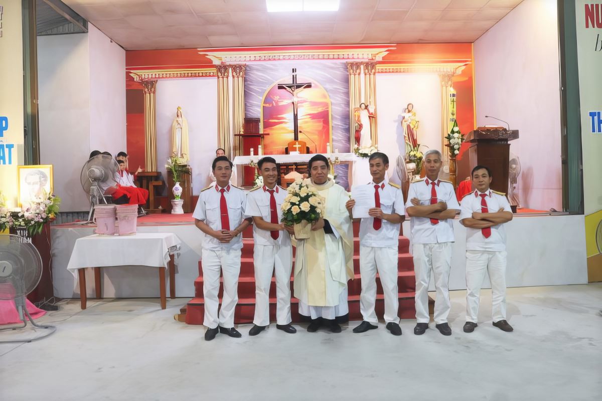 Ban điều hành nhiệm kỳ 2025 - 2030 của ban kèn giáo xứ Trại Sơn