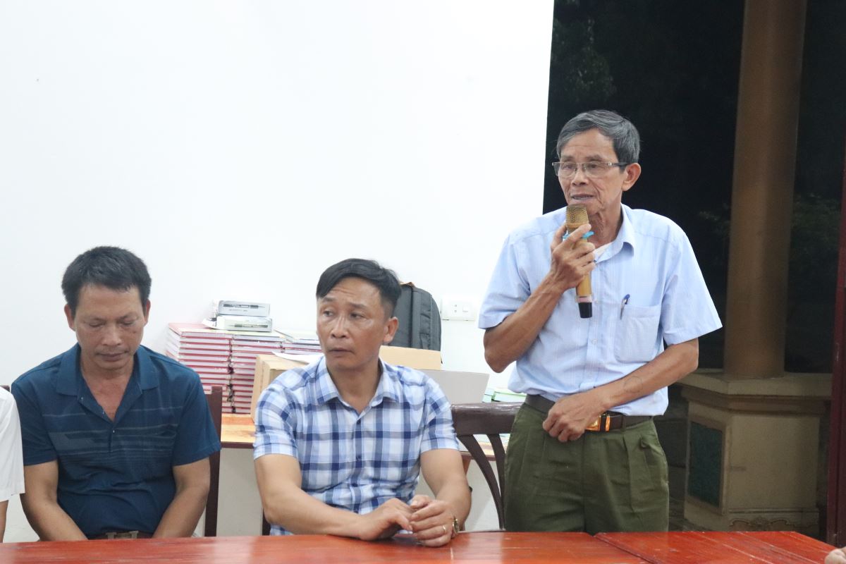 Ông Phêrô Nguyễn Văn Hải - Chủ tịch Hội đồng Giáo xứ phát biểu