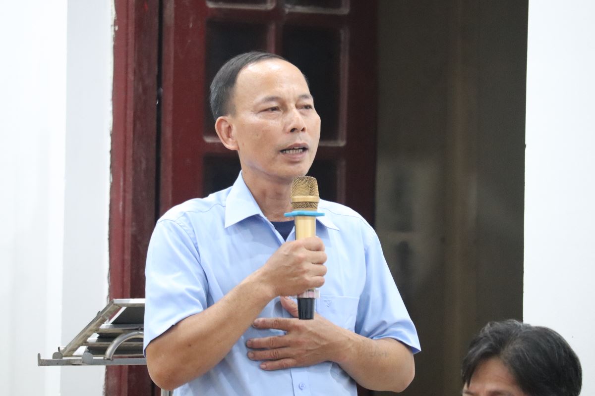 Ông Trưởng ban Giáo vụ giới thiệu các thành phần tham dự