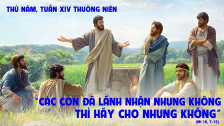 Suy niệm Tin mừng thứ Năm tuần XIV Thường niên (Mt 10,7-15)