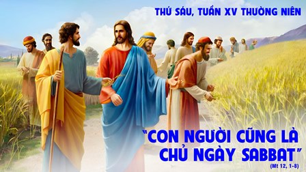 Suy niệm Tin mừng thứ Sáu tuần XV Thường niên (Mt 12,1-8)
