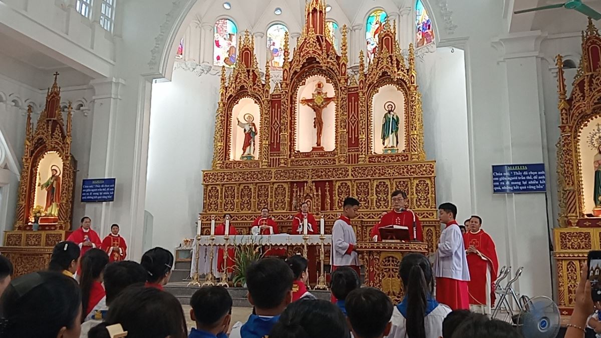 Cha Giuse Vũ Quang Tấn, OP công bố Tin mừng và giảng lễ