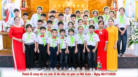 Thánh Lễ Xưng Tội - Rước Lễ Lần Đầu Tại Giáo xứ Mộ Xuân