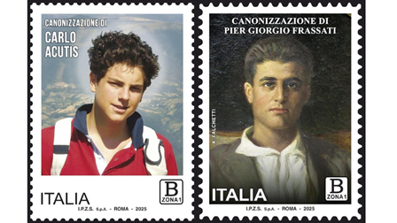 Bưu điện Vatican phát hành tem mới mừng lễ tuyên thánh Carlo Acutis và Pier Giorgio Frassati
