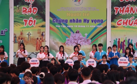 Giới Trẻ Giáo Hạt Tây Bắc Phú Thọ: Mừng Lễ Bổn Mạng Các Thánh Tử Đạo Việt Nam Và Hành Hương Năm Thánh Tại Nhà Thờ Yên Tập