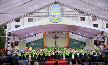 500 bạn trẻ Giáo Phận Hưng Hoá tham dự Đại hội Giới trẻ Giáo tỉnh Hà Nội lần thứ XXI