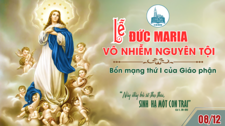 Suy niệm Tin mừng Lễ Đức Maria Vô Nhiễm Nguyên Tội (St 3,9-15.20; Ep 1,3-6.11-12; Lc 1,26-38)