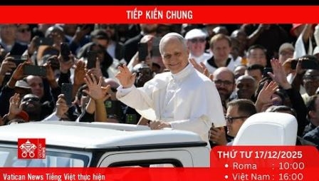 Trực tiếp] Buổi Tiếp kiến chung hằng tuần của Đức Thánh Cha (Thứ Tư 17/12)