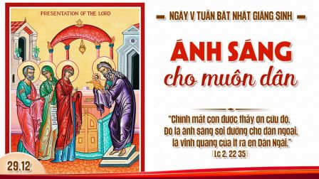 Suy niệm Tin mừng Ngày V trong tuần Bát Nhật Giáng Sinh (Lc 2,22-35)