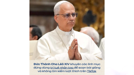 Đức Giáo hoàng Lêô khuyên các linh mục không dùng AI để soạn bài giảng hay tìm kiếm “lượt thích” trên TikTok