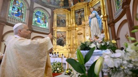 Tông du Guinea Xích Đạo] ĐTC Lêô cử hành Thánh lễ tại Nhà thờ Đức Mẹ Vô nhiễm ở Mongomo