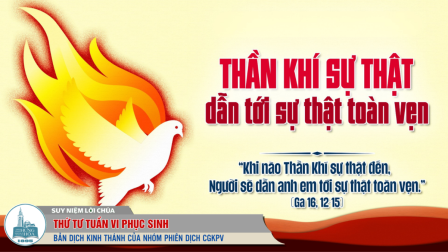 Thứ Tư Tuần VI - Mùa Phục Sinh | Tin Mừng: Ga 16,12-15
