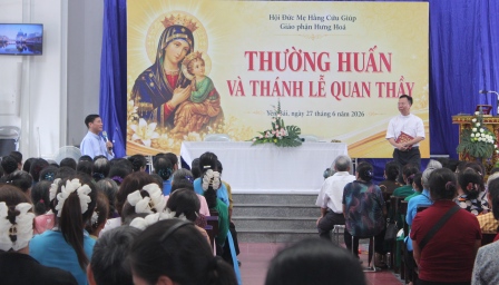Giáo phận Hưng Hóa: Hơn 1.000 hội viên mừng lễ Quan thầy Hội Đức Mẹ Hằng Cứu Giúp