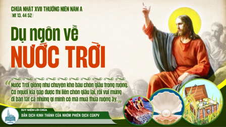 Chúa Nhật Tuần XVII - Mùa Thường Niên | Tin Mừng: Mt 13,44-52