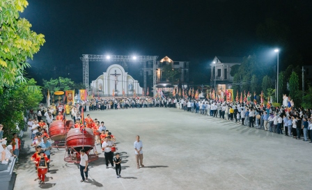Giáo họ - Giáo xứ Lũng Hiền mừng lễ Sinh nhật Đức Ma-ri-a quan thầy và ra mắt Ban Kèn đồng Giáo xứ Lũng Hiền