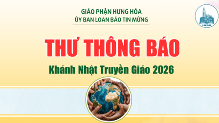 Thông báo về việc Tổ chức Ngày Khánh Nhật Truyền giáo 2026
